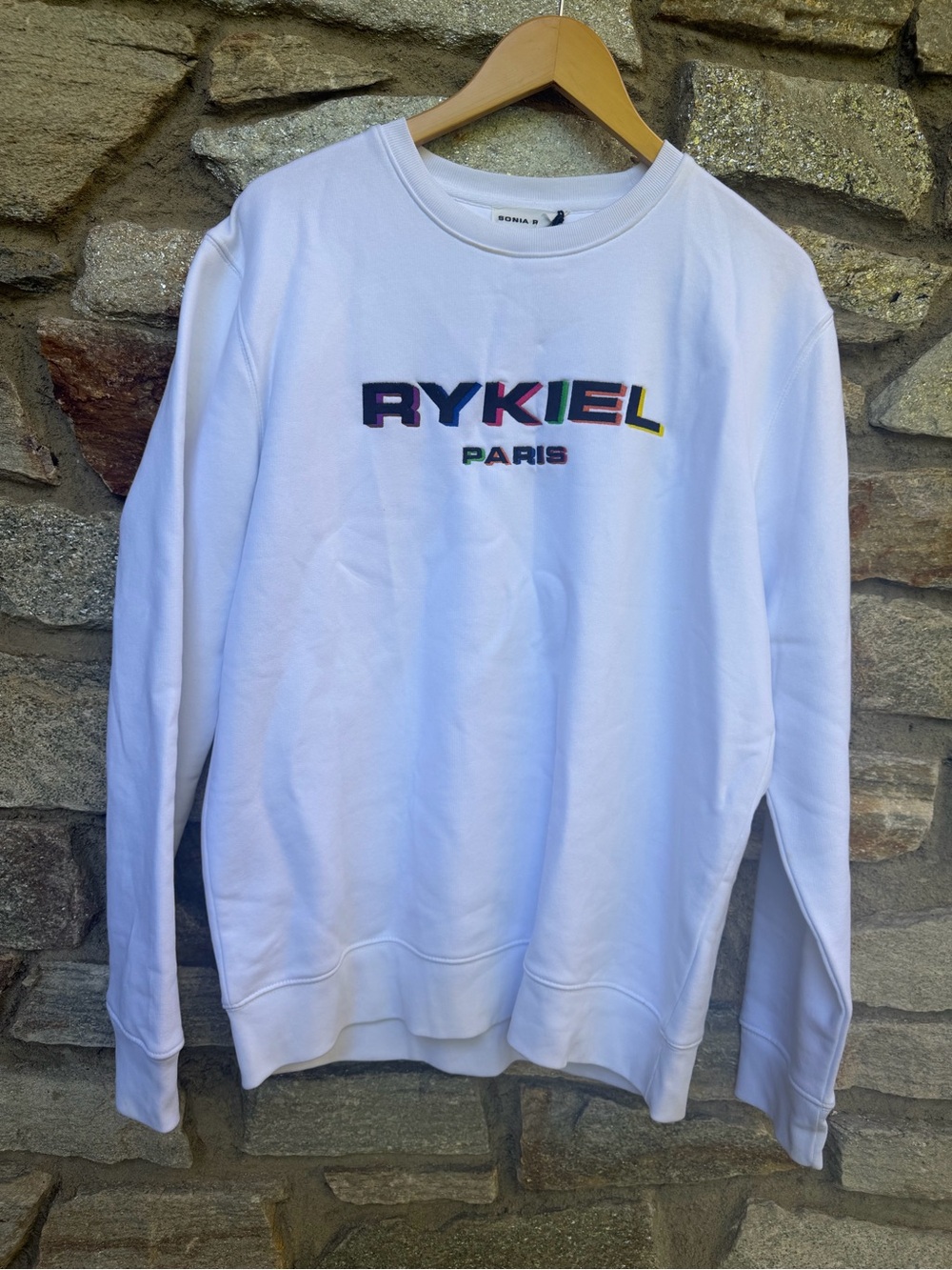 NWT Sonia Rykiel White Crewneck Sweatshirt